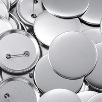 Insigne rond en étain de conception personnalisée de 58mm, emblèmes et badges personnalisés de bouton en étain avec logo