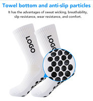 Chaussettes de football personnalisées antidérapantes avec logo OEM rose, conception de grip par un fabricant sportif sur mesure, vente en gros