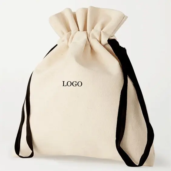 Wholesale Canvas Cotton Drawstring Shoe Bags Cloth Dust Bag