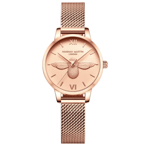 Montre pour femme Hannah <span class=keywords><strong>Martin</strong></span> HM-112, style Mori Girl tendance, mouvement japonais, même style que OB, petite abeille 3D - Product Image 4