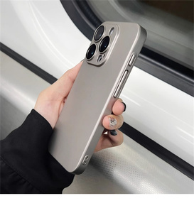 Màu Sắc Ban Đầu Siêu Mỏng Matte PC Trường Hợp Đối Với iPhone 16 15 14 Cộng Với 13 12 11 Pro Max Glass Máy Ảnh Bảo Vệ Chống Sốc Mỏng Trường Hợp - Product Image 2