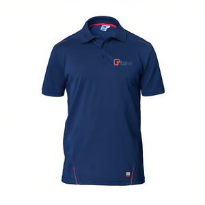 เสื้อโปโลแขนสั้นสีน้ำเงิน 2XL ชุดทำงาน - Product Image 2