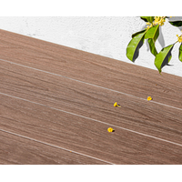Planches de terrasse en composite WPC antidérapantes, ignifuges, écologiques, durables, à âme creuse, pour terrasses extérieures