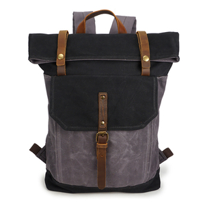 Design School Business <strong>Laptop</strong> Backpack Custom <strong>Women</strong> Canvas Rolltop <strong>Laptop</strong> Backpack High Quality 2024 <strong>Rucksack</strong> - Product Image 1