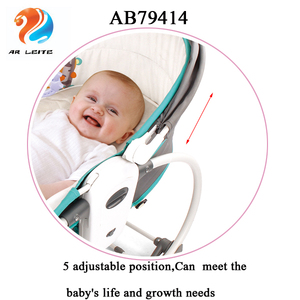 2018 nuevo 5 en 1 cómodo suave divertido bebé cuna rockiing silla portátil cama de bebé para viajar con juguetes - Product Image 6