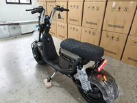 Nouvelle conception, 2 batteries, 50A max, 50A, 3000W, 70 km/h, scooter électrique puissant à pneus larges, moteur sans balais, double suspension, étanche
