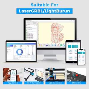 Bán buôn 5.5W khung DIY nén tại chỗ LD + fac + c-ống kính nhanh độ chính xác cao cắt laser khắc CNC Máy khắc laser 3D - Product Image 3