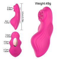Vibrateur télécommandé pour femme, stimulateur clitoridien et point G, lécheur de langue oral, jouet sexuel portable pour couples adultes
