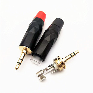 Conector de Audio de 3.5mm con Doble Enchufe, Chapado en Oro, Blindado con Cobre TRS para Cables de Radiofrecuencia DIY - Product Image 3