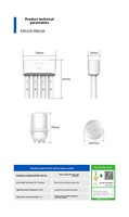 Purificateur d'eau KEMFLO Yitai 100A-B6, machine à osmose inverse pour eau potable directe KR0100-RB61W, coton PP et charbon actif officiels