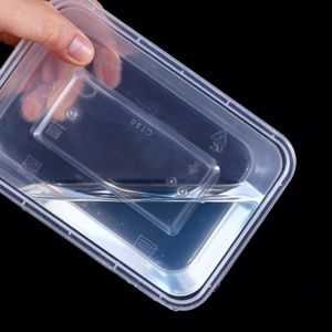 500ml 650ml 750ml 1000ml Takeaway Plastic Boxes Lunch Bento Box Plastic Microwave Disposable Food Container with Lids - Product Image 2