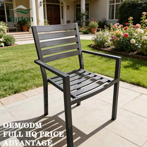 Sedia da Pranzo Moderna per Esterni, Sedia e Tavolo in <span class=keywords><strong>Alluminio</strong></span> 6063 con Tessuto per <span class=keywords><strong>Giardino</strong></span>, Villa, Hotel e Ristorante - Product Image 1