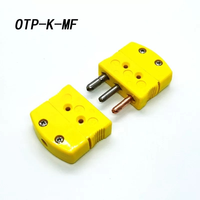Connecteur de résistance thermique de type K J T à trois pôles standard américain, connecteur OTP-UTK-MF
