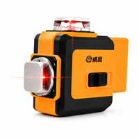 Niveau laser industriel auto-nivelant haute précision 16 lignes jaune avec largeur de ligne de 3 mm, portée auto-nivelante 0-30 m, prix usine abordable