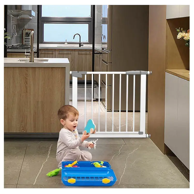 Baby Pet Safety Gate Children Protection Security Stairs Door, Fence For Kids Safe Doorway Gate Pets Dog Fence/