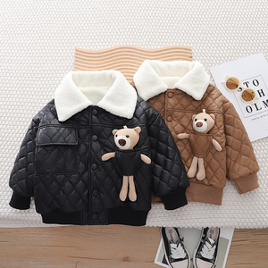 Abbigliamento per Bambini all'Ingrosso, Cappotto in Velluto alla Moda per Ragazzi, Giacca Invernale Calda e Spessa per Bambini 2-7 Anni - Product Image 5