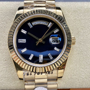 Montre automatique pour homme de luxe en acier inoxydable doré 904L, résistante à l'eau, 40 mm, vente en gros, idéale pour les cadeaux d'affaires - Product Image 1