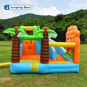 Tema animale per <span class=keywords><strong>bambini</strong></span> che rimbalza casa trampolino gonfiabile scivolo castelli che rimbalzano zona di salto all'aperto e fossa della palla - Product Image 4