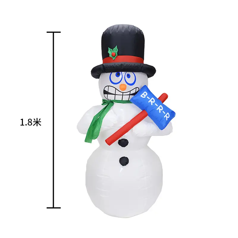 1.8m schütteln Snowman elektrische aufblasbare pneumatische modell garten ornamente