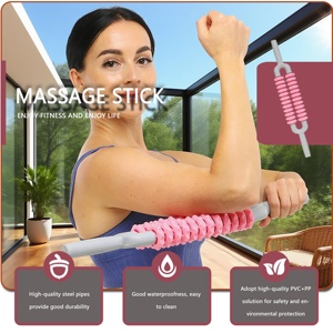 2025 Ganzkörper-Therapie-Massageroller aus PVC, wasserdicht, Pink-Blau, Trainer zur Rehabilitation, Triggerpunkt-Linderung, Fuß - Product Image 5