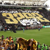 Bandera Tifo de 100% poliéster personalizada para eventos de fútbol