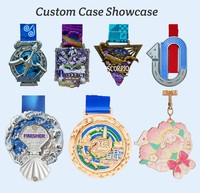 Médaille de récompense personnalisée en métal électroplaqué avec gravure en relief, pour la reconnaissance des finalistes des ligues sportives et des équipes