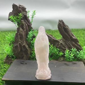 Venta al por mayor 10cm Piedra Natural Decoración Semipreciosa Tallada Artesanía Virgen María Energía Cristal - Product Image 4