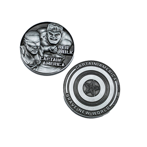 Moneda de Metal Personalizada de Fábrica con Forma de Escudo Redondo, Moneda de Aleación de Zinc, Moneda de Regalo, Regalo de Dibujos Animados y Cómics - Product Image 2