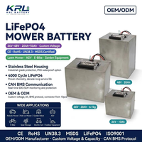 بطارية ليثيوم فوسفات 36 فولت 20 أمبير في الساعة مع نظام إدارة البطارية CAN، تدوم 4000 دورة، موصل XT60، مناسبة لجزازات العشب وجرارات الحدائق والأدوات الكهربائية، معتمدة CE KC، متوفرة بتصميم OEM وODM
