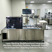 Machine tout-en-un compacte pour l'impression séparée et la marquage avec code, logo, date, numéro de série, et contrôle visuel pour sacs alimentaires, dotée de la certification CE et d'impression laser UV