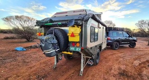 Caravanes de camping hybrides tout-terrain avec cuisine coulissante <span class=keywords><strong>en</strong></span> aluminium, remorque de voyage électrique, camping-car tout-terrain à vendre - Product Image 5