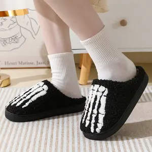 Gloomy Cartoon Slippers Custom Cozy Outdoor Slippers With Logo Indor Cotton Plush Ghost Claw Slippers