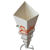 Cône en papier jetable de qualité alimentaire personnalisé avec scellage thermique et impression flexo pour frites et snacks, origine Shandong