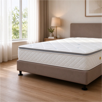 Matelas Silent Spring, style hôtel et gîte, matelas respirant matelassé blanc