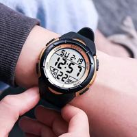 Montre Militaire Économique Homme Sportive Analogique Numérique WR 50m Boîtier en Plastique
