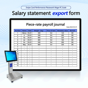 Balance intelligente SOHE 15 kg en acier inoxydable <span class=keywords><strong>avec</strong></span> lecteur de carte, comptage de pièces, statistiques, écran tactile étanche pour fruits de mer et viande, OEM ODM - Product Image 3