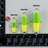 Flotteurs de pêche lestés en mousse en gros pour la pêche en eau douce et en eau salée, flotteurs en liège pour la pêche au crappie, au panfish et au poisson-chat