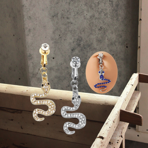 Gioiello per il corpo Non <span class=keywords><strong>Piercing</strong></span> a forma di <span class=keywords><strong>serpente</strong></span> <span class=keywords><strong>Piercing</strong></span> all'<span class=keywords><strong>ombelico</strong></span> finto anello per gioielli Multi nuovo gioiello per il <span class=keywords><strong>Piercing</strong></span> al corpo alla moda - Product Image 6