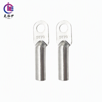 T2 DT Cosses annulaires carrées en cuivre pur étamé pour câbles, bornes de batterie, connecteurs de fils et embouts de câble