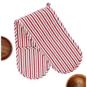 Gants de cuisine matelassés en coton et lin résistants à la chaleur 20*30cm Lavables Anti-brûlure - Product Image 6