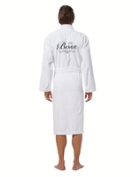 Peignoir en tissu éponge personnalisé pour femmes hommes 100% coton Kimono Spa hôtel peignoir pour cadeau de mariage
