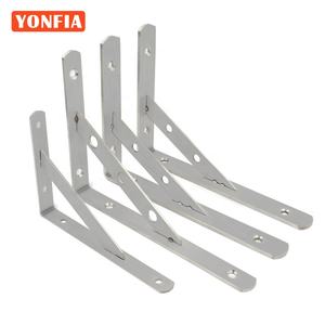 Yonfia 9002 Rvs Driehoek Beugels Muur Plank Beugel Zware Ondersteuning Wandmontage Bank Tafel Plank Beugel - Product Image 6