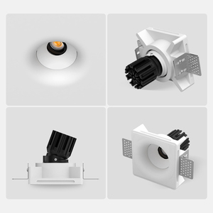 Faretto da Incasso in Gesso Senza Cornice da 2 Pollici, Downlight LED Certificato ETL CE SAA, Illuminazione Architettonica Moderna per Interni - Product Image 3