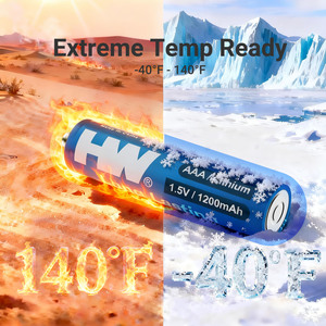 <span class=keywords><strong>Batteria</strong></span> al Litio AAA 1.5V HW Lunga Durata 1200mAh FR03 Li-FeS2 Confezione da 12/24 per Dispositivi ad Alto Consumo - Product Image 5