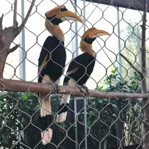 Malla de aviario de loro de alta calidad, malla de acero inoxidable, panel de aviario para exteriores, venta al por mayor