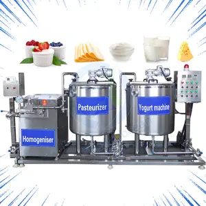 Linha De Produção De Mini Iogurte Pasteurizadora De Leche Queijo Tofu Industrial Fazer Máquina Pasteurizadora De Leite