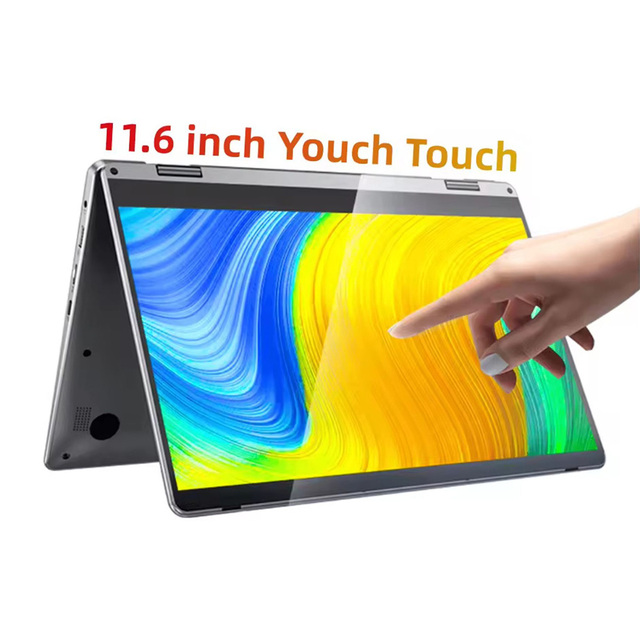 Cheap 11.6 Inch Yoga Laptop with 360 Degree Touch Screen Intel N4020 8GB RAM 512GB SSD Student Education Laptop PC New Condition