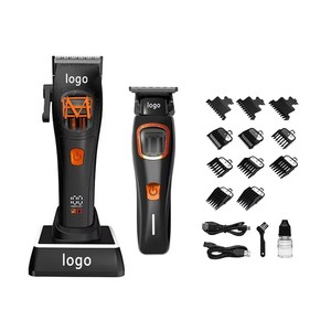 Nouveau modèle 2026 Tondeuse à <span class=keywords><strong>barbe</strong></span> électrique professionnelle Moteur à lévitation magnétique Écran LED Lames en acier inoxydable Batterie Li-Ion 4000 mAh - Product Image 3