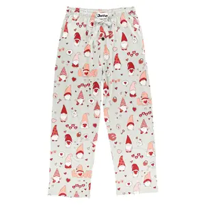 Factory OEM Christmas Sleep Bottoms Allover Print Pajamas Bottoms Soft Night Sleepwear Pants with Pockets Unisex Pajama Pants