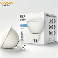 Ampoule LED GU10 MR16 5W avec lentille optique, design à face plate, éclairage encastré pour la maison